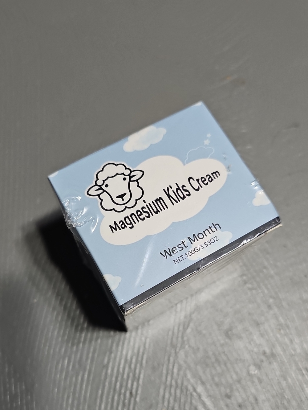 West Month Magnesium Kids Cream NIP NET: 100G/3.53OZ Moisturizer